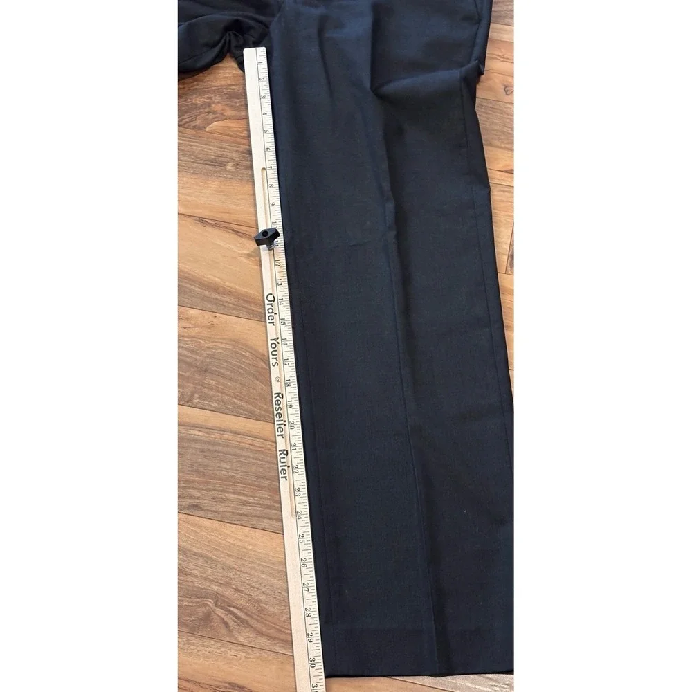 Banana Republic Mens 34x30.5 (Act.) Brown Dot Modern Fit Flat Front Pants Slacks